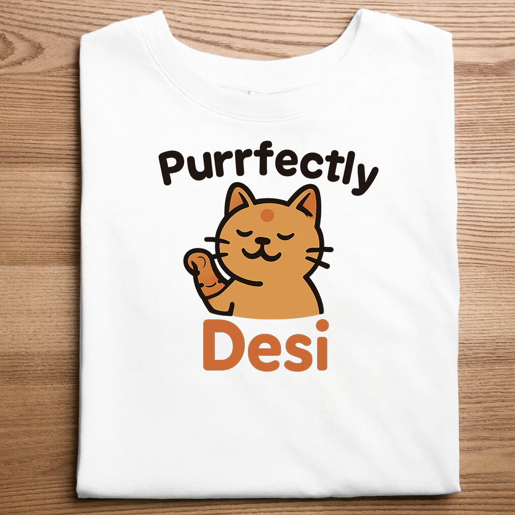 Purrfectly Desi | Women's Classic T-Shirt